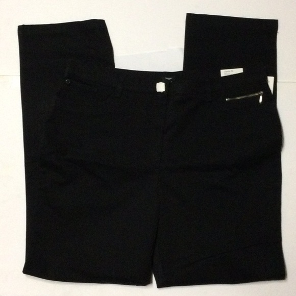 Haggar Classic Fit Sits at Waist Hidden Elastic Waistband Black Jeans Sz 18 NEW - Picture 3 of 5
